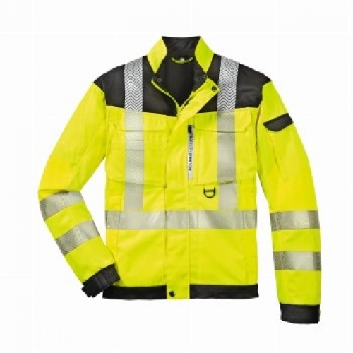 BIG-4-Protect-Warnschutz, Warn-Bundjacke, Kentucky, leuchtgelb/grau