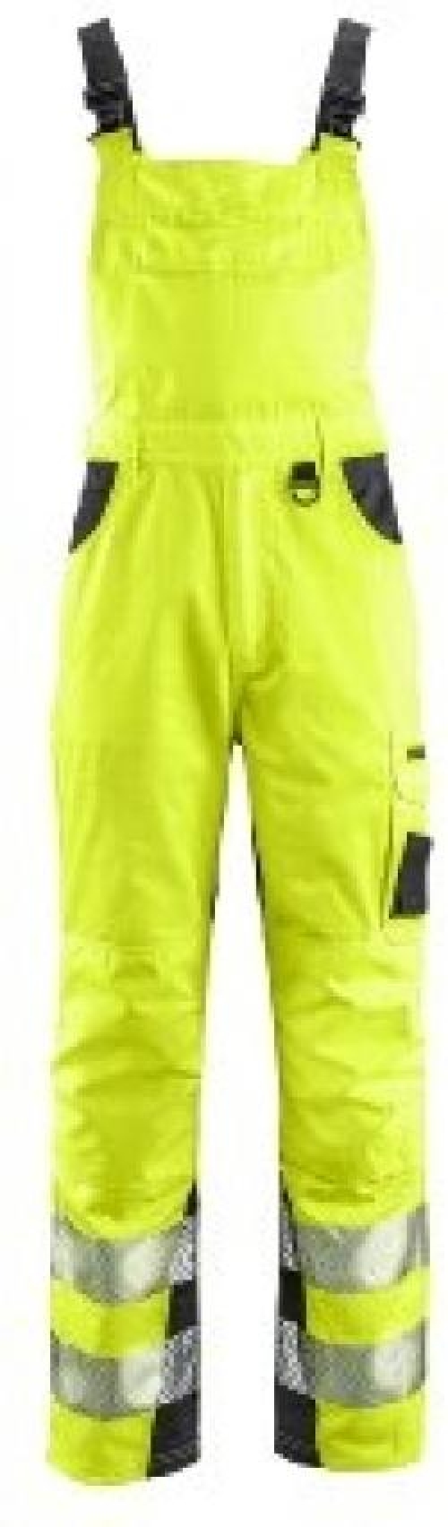 BIG-4-Protect-Warnschutz, Warn-Latzhose, Alabama, leuchtgelb/grau