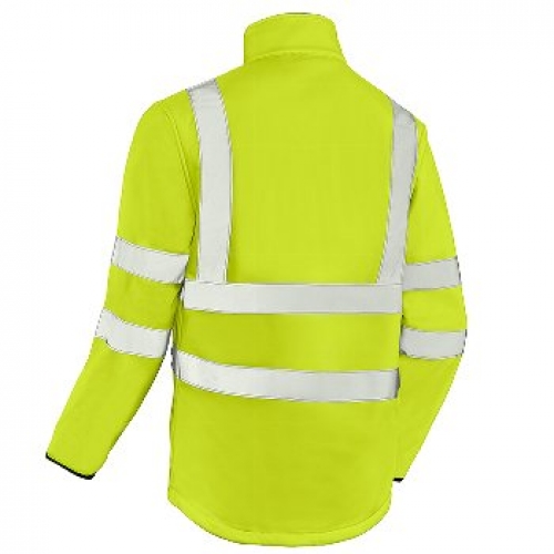 BIG-4-Protect-Warnschutz, Warn-Softshelljacke, Niagara, leuchtgelb