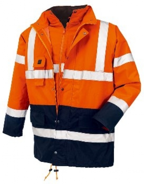 BIG-TEXXOR-Warnschutz, Winter-Warn-Parka, Calgary, leuchtorange/navy