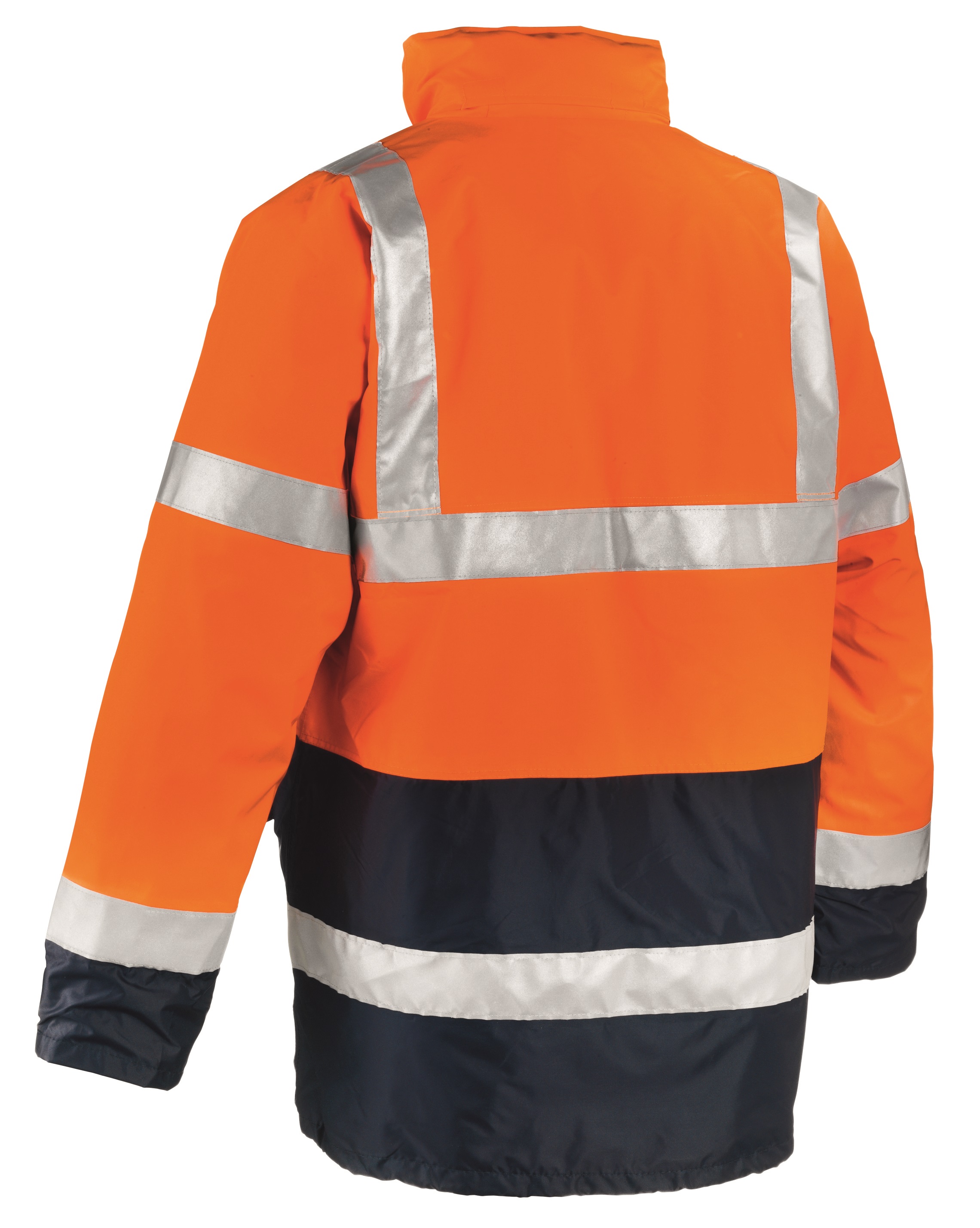 BIG-TEXXOR-Warnschutz, Winter-Warn-Parka, Calgary, leuchtorange/navy