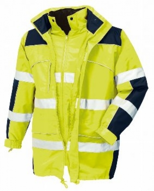 BIG-TEXXOR-Warnschutz, Winter-Warn-Parka, Toronto, leuchtgelb/navy