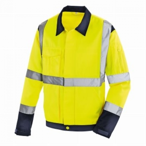 BIG-TEXXOR-Warnschutz, Warn-Jacke, Davenport, leuchtgelb/navy