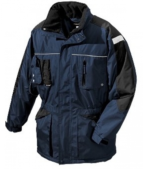 BIG-TEXXOR-Kälteschutz, Winter-Arbeits-Berufs-Parka, Aalborg, marine/schwarz