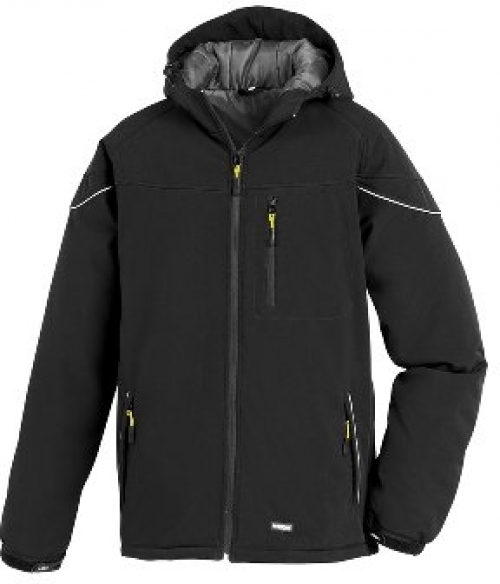 BIG-TEXXOR-Kälteschutz, Winter-Softshell-Arbeits-Berufs-Jacke, Vail, schwarz