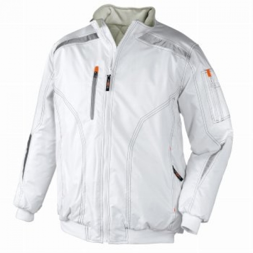 BIG-TEXXOR-Kälteschutz,  Winter-Arbeits-Berufs-Piloten-Jacke, wasserdicht, Fjord, weiß