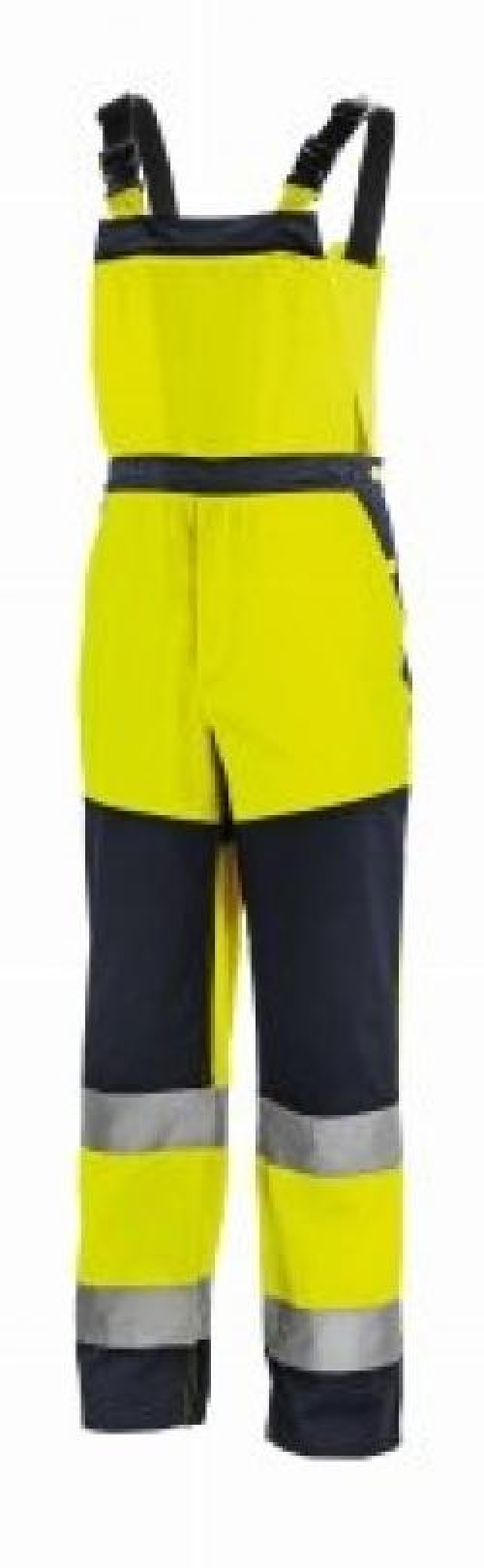 BIG-TEXXOR-Warnschutz, Warn-Latzhose, Buffalo, leuchtgelb/navy