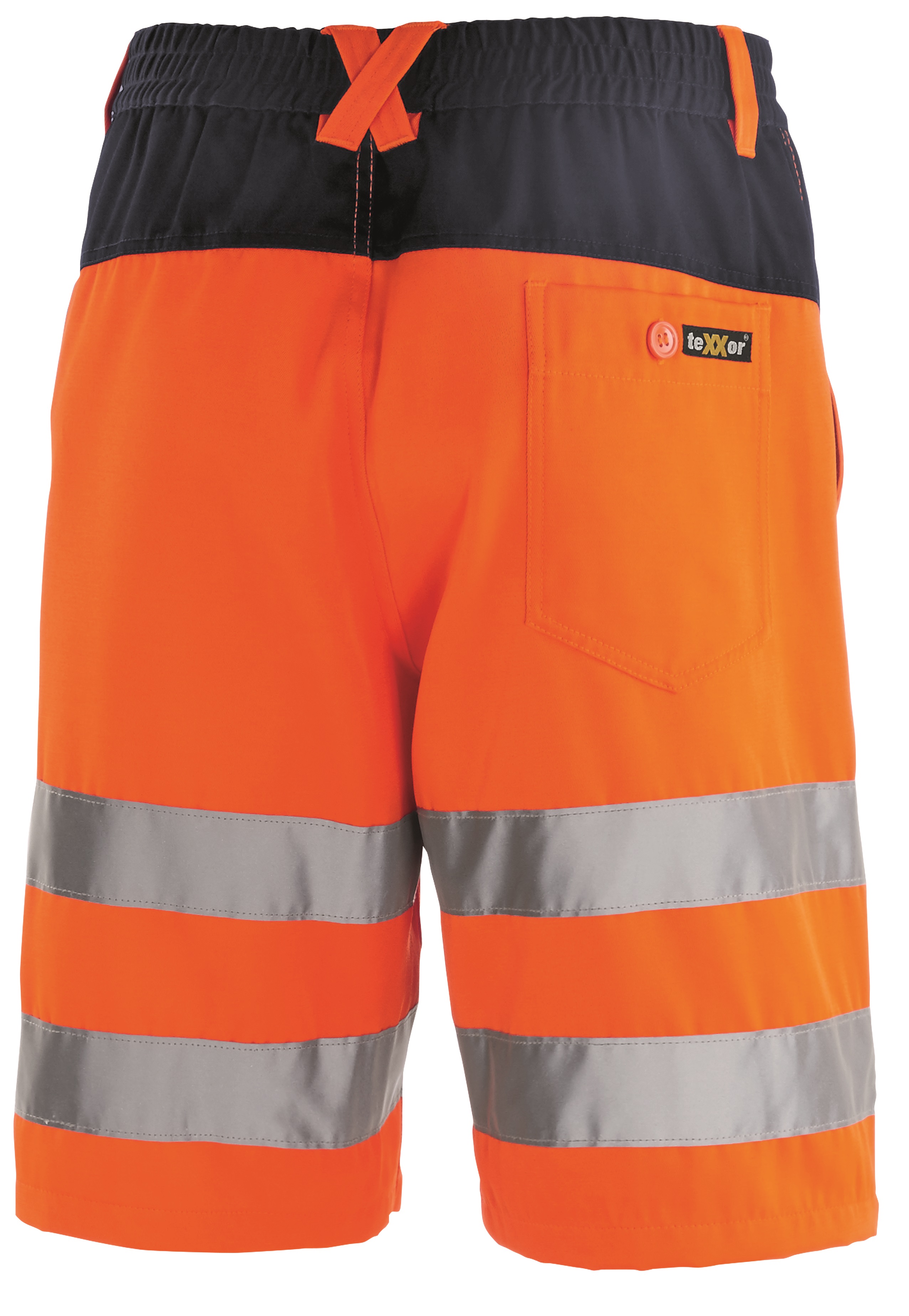 BIG-TEXXOR-Warnschutz, Warn-Shorts, Erie, leuchtorange/navy