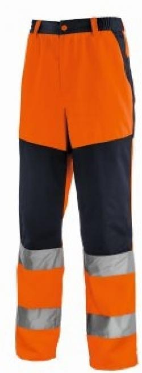 BIG-TEXXOR-Warnschutz, Warn-Bundhose, Rochester, leuchtorange/navy