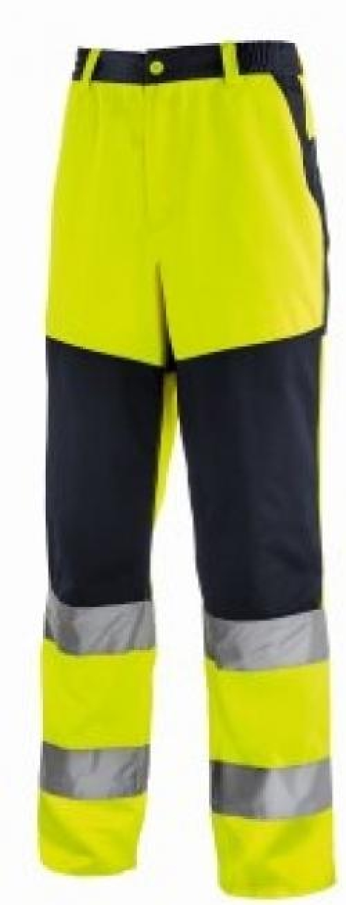 BIG-TEXXOR-Warnschutz, Warn-Bundhose, Rochester, leuchtgelb/navy