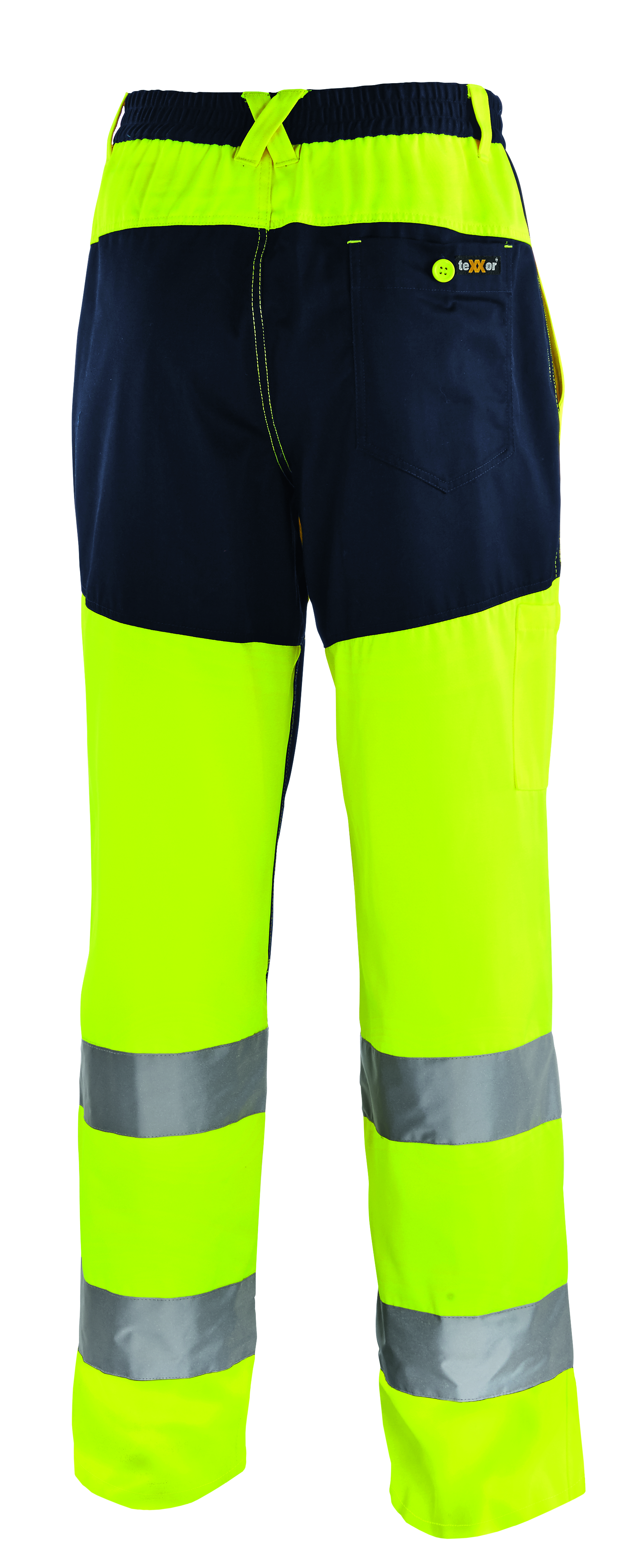 BIG-TEXXOR-Warnschutz, Warn-Bundhose, Rochester, leuchtgelb/navy