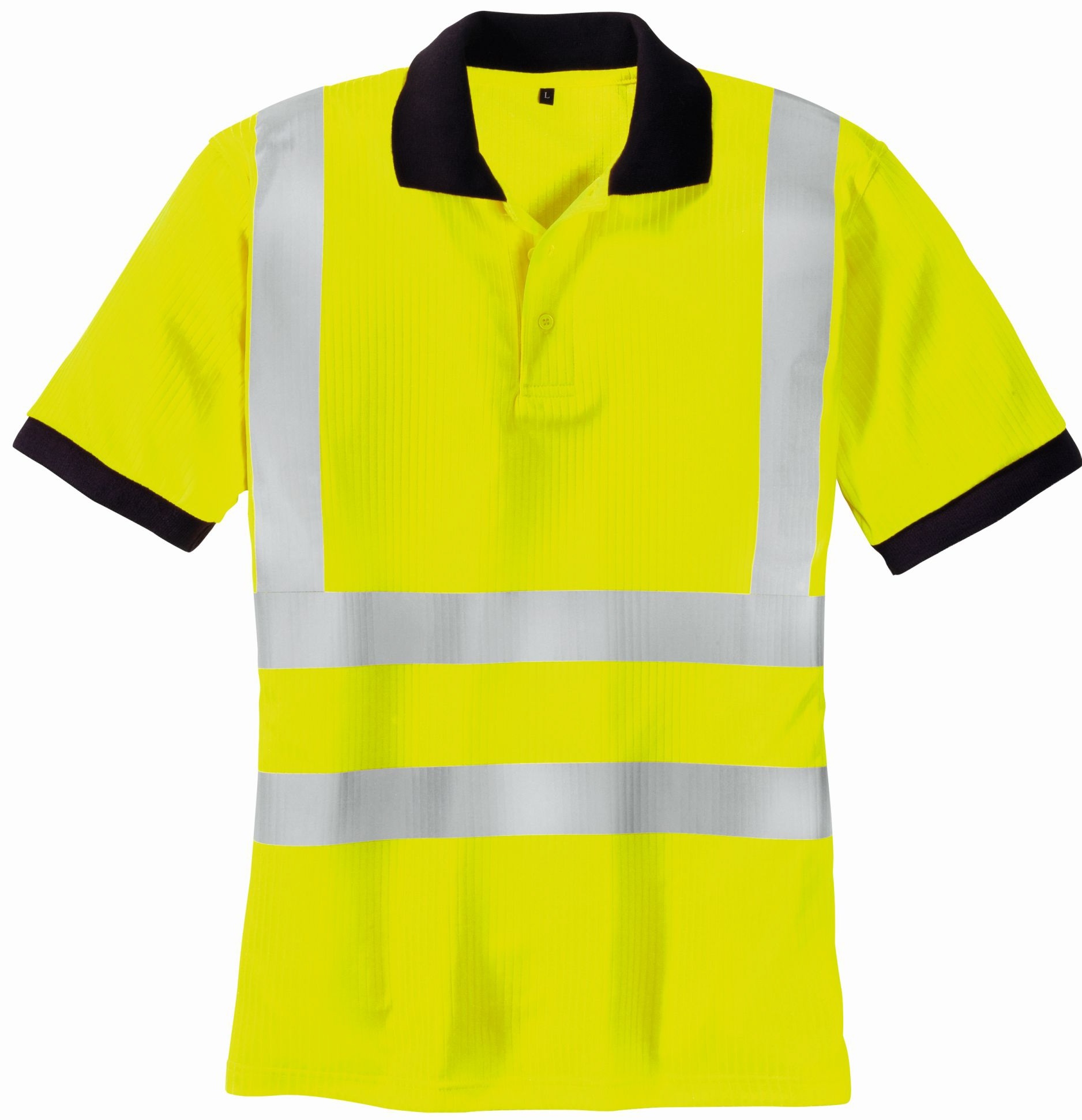 BIG-TEXXOR-Warnschutz, Warn-Polo-Shirt, Sylt, leuchtgelb