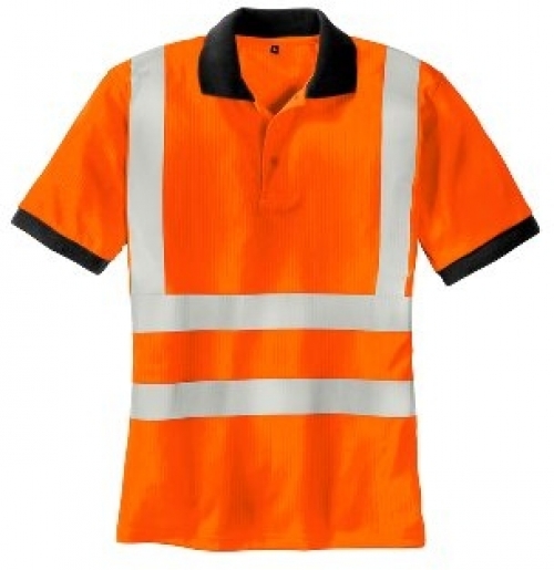 BIG-TEXXOR-Warnschutz, Warn-Polo-Shirt, Sylt, leuchtorange