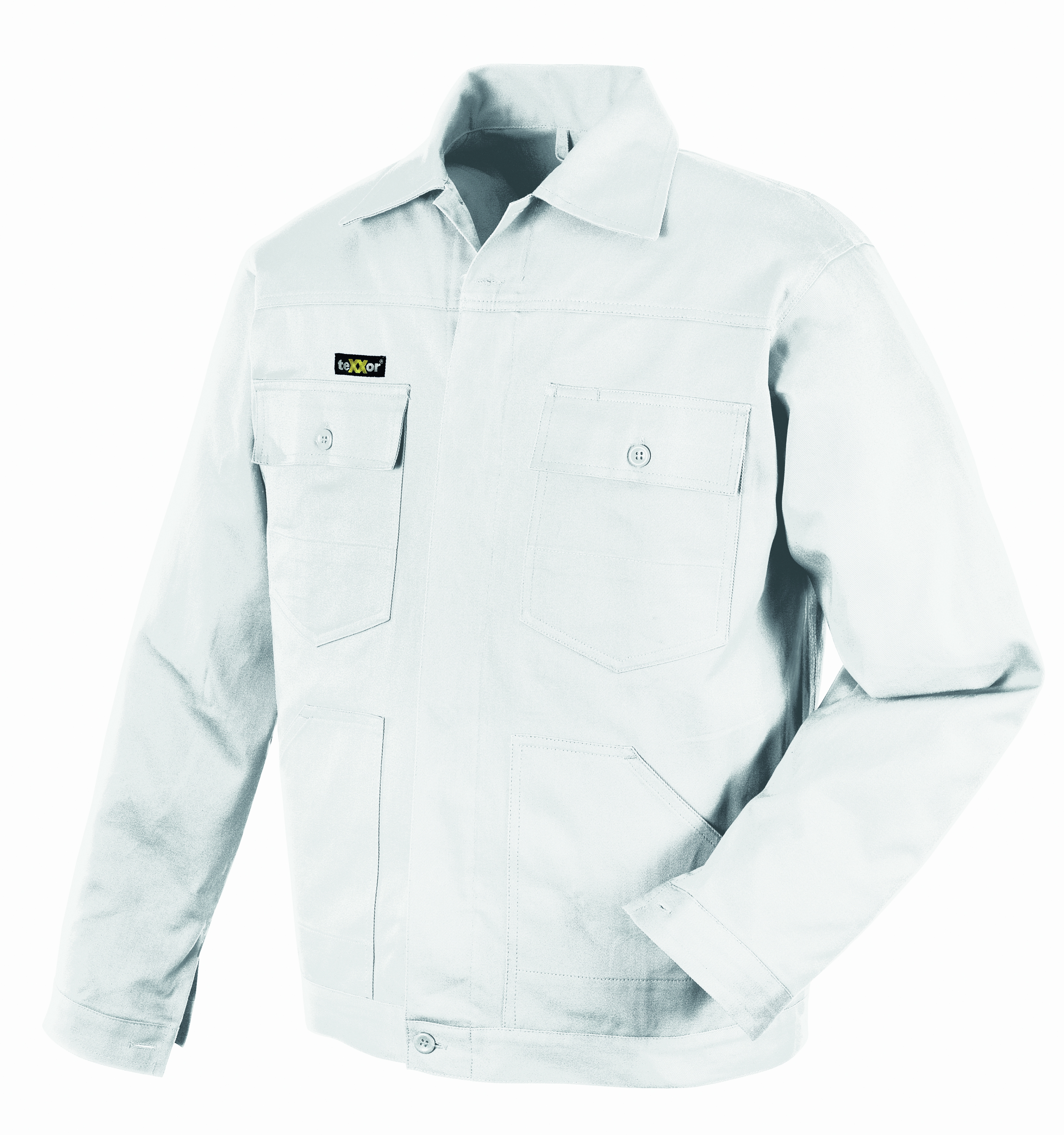 BIG TEXXOR Bundjacke Arbeitsjacke Berufsjacke Schutzjacke Arbeitskleidung Berufskleidung, weiß