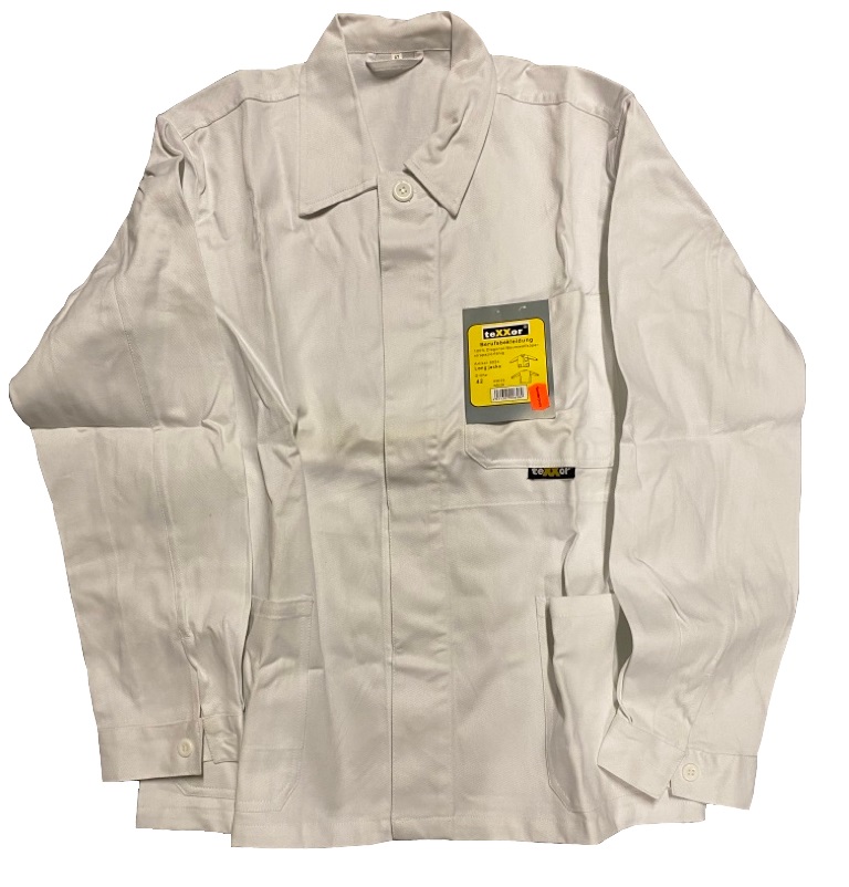 BIG TEXXOR Langjacke Arbeitsjacke Berufsjacke Schutzjacke Arbeitskleidung Berufskleidung 290g, weiß