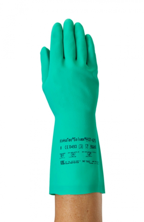 ANSRLL-Einwegschutz, NITRIL-HANDSCHUHE, SOL-VEX, 37-675, grün