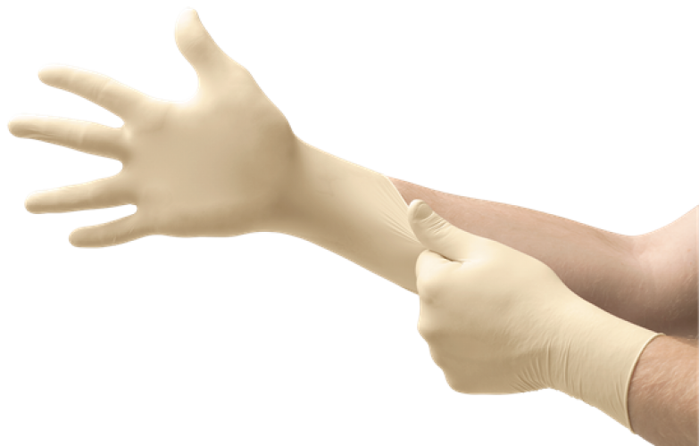 ANSRLL-Einwegschutz, EINWEG-LATEXHANDSCHUHE, TOUCHNTUFF, ungepudert, 69-318, natur