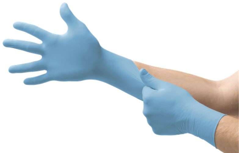 ANSRLL-Einwegschutz, EINWEG-NITRIL-HANDSCHUHE, VERSATOUCH, ungepudert, 92-481, hellblau
