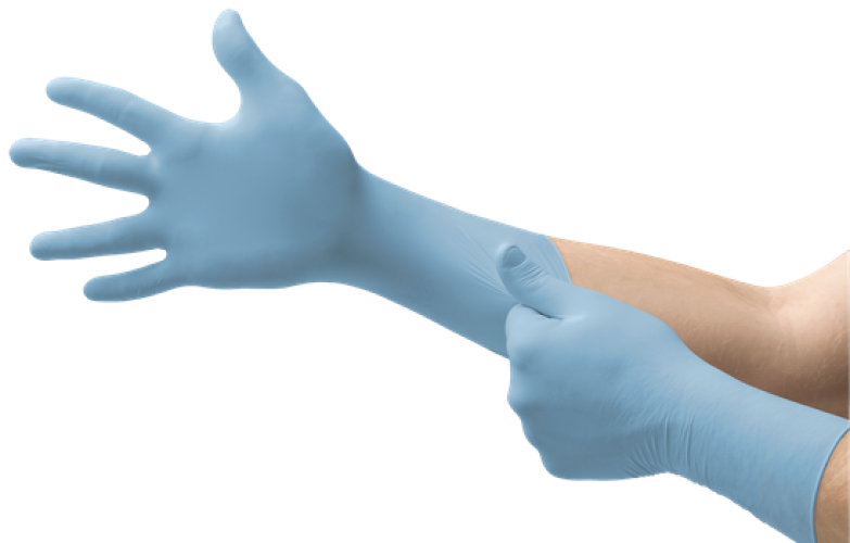 ANSRLL-Einwegschutz, EINWEG-NITRIL-HANDSCHUHE, TOUCHNTUFF, 92-665, hellblau