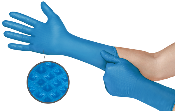 ANSELL-EINWEG-NITRIL-HANDSCHUHE, Microflex, blau, 50/44 Handschuhe/Spender, 10 Spender/Karton