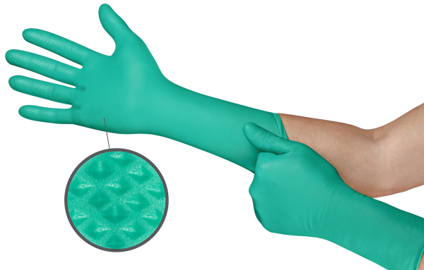 ANSELL-EINWEG-NITRIL-HANDSCHUHE, Microflex, grün, 50 Handschuhe/Spender, 10 Spender/Karton