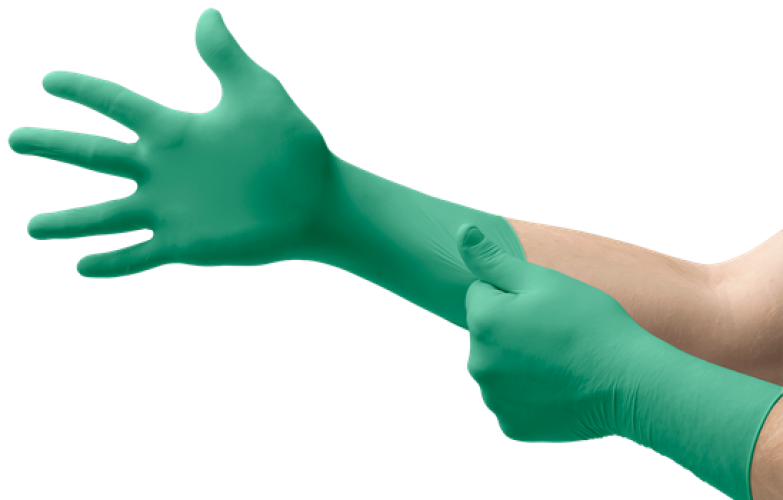 ANSRLL-Einwegschutz, EINWEG-NITRIL-HANDSCHUHE, TOUCHNTUFF, 93-700, grün