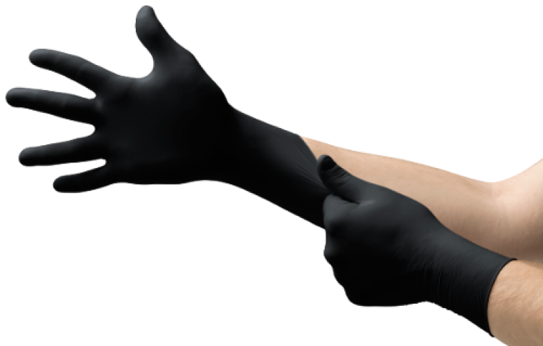 ANSRLL-Einwegschutz, EINWEG-NITRIL-HANDSCHUHE, MICROFLEX, 93-852, schwarz