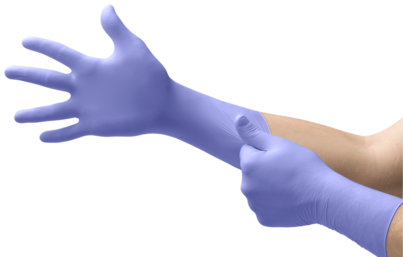 ANSRLL-Einwegschutz, EINWEG-NITRIL-HANDSCHUHE, MICROFLEX, 93-853, blau