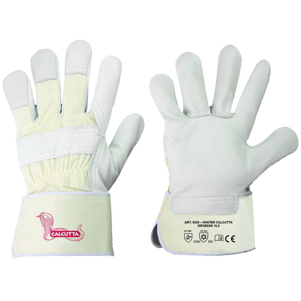 F-STRONGHAND-Handschutz, Winter, Rindvollleder, Arbeitshandschuhe, *WINTER CALCUTTA*, Pkg.a`12