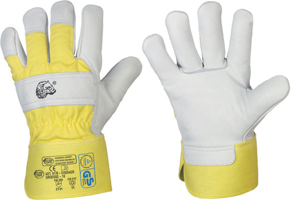 F-STRONGHAND,  Kälteschutz-Winter-Arbeits-Handschuhe EISBÄR, weiß, VE = 12 Paar