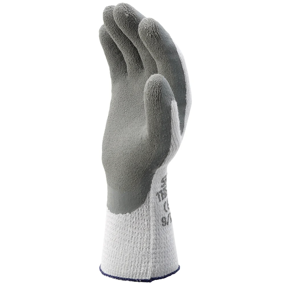F-SHOWA-BEST, Mittelstrick, Latex beschichtet, Arbeitshandschuhe, *SHOWA 451*, grau
