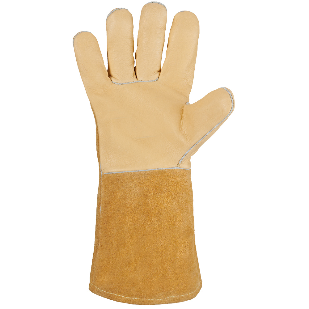 F-STRONGHAND-Handschutz, Schweißer, Rindleder, Arbeitshandschuhe,  *WELDER-PROFI 4*, Pkg.a`12