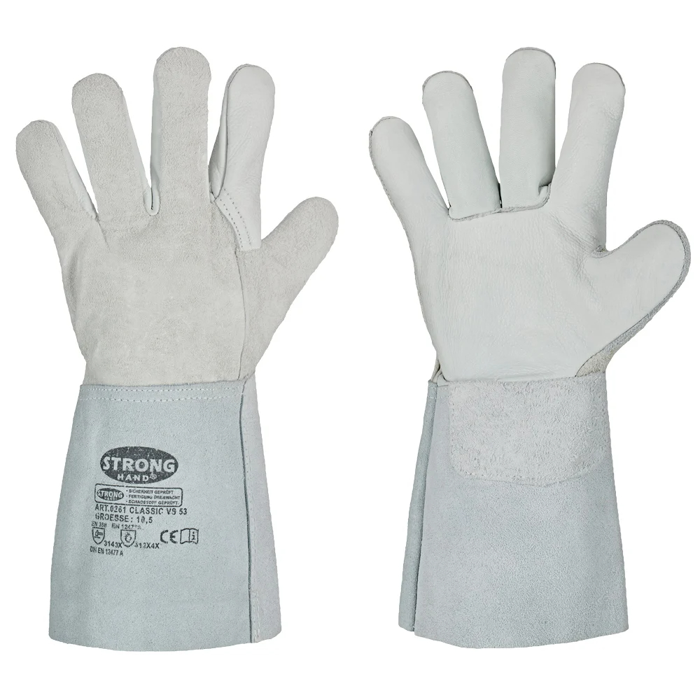 F-STRONGHAND-Handschutz, Schweißer, Rindleder, Arbeitshandschuhe, *CLASSIC VS 53*, Pkg.a`12
