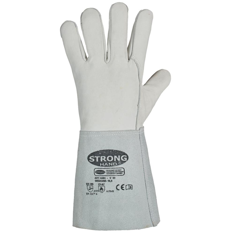 F-STRONGHAND-Handschutz, Schweißer, Rindleder, Arbeitshandschuhe, *V 53*, Pkg.a`12