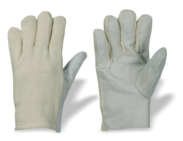 F-STRONGHAND, Schafs-/Ziegen-Nappaleder-Arbeits-Handschuhe Lahore, grau, VE = 12 Paar