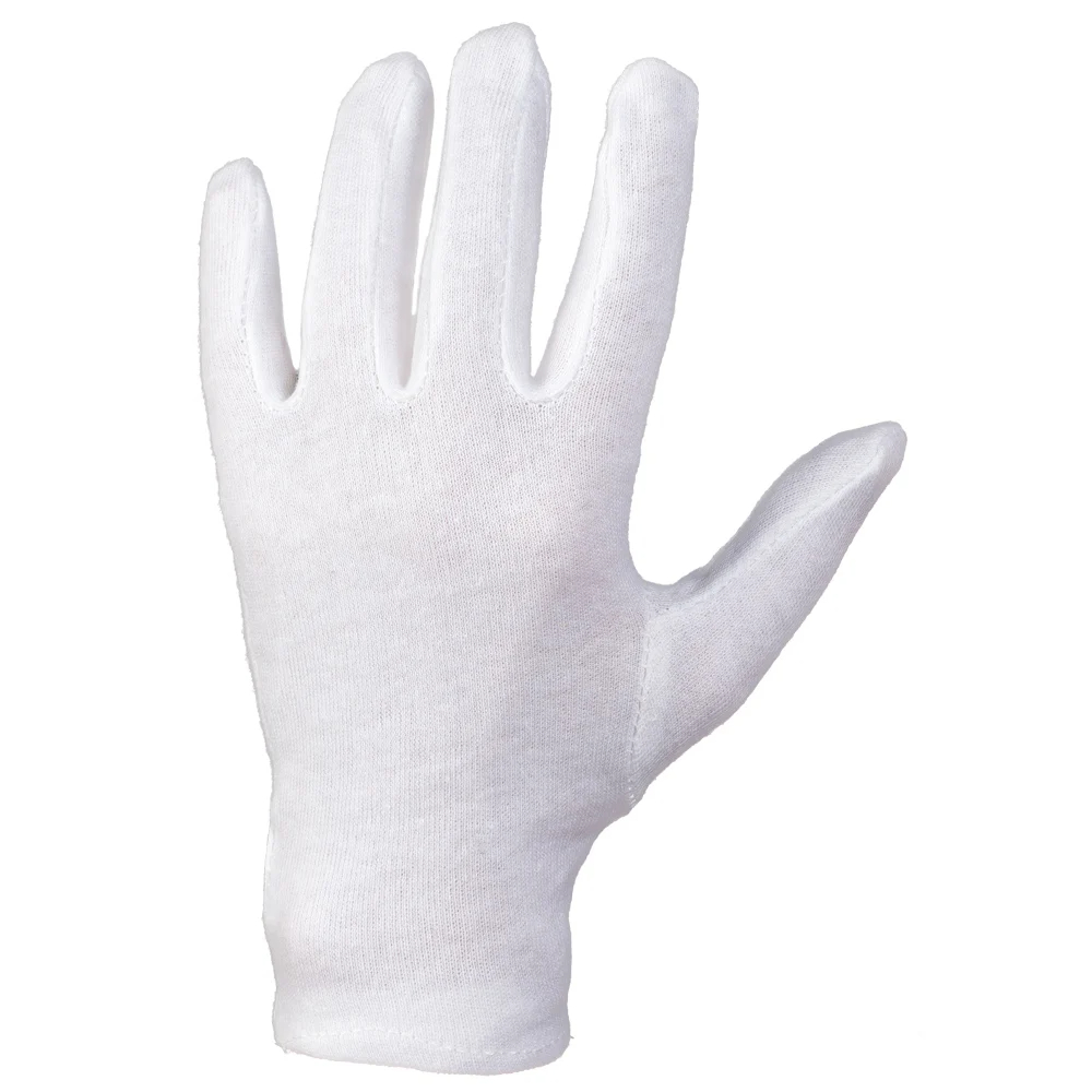 F-STRONGHAND-Handschutz, Trikot, 100% Baumwolle, Arbeitshandschuhe, *CLASSIC ANSHAN*, Pkg.a`12 , weiß gebleicht