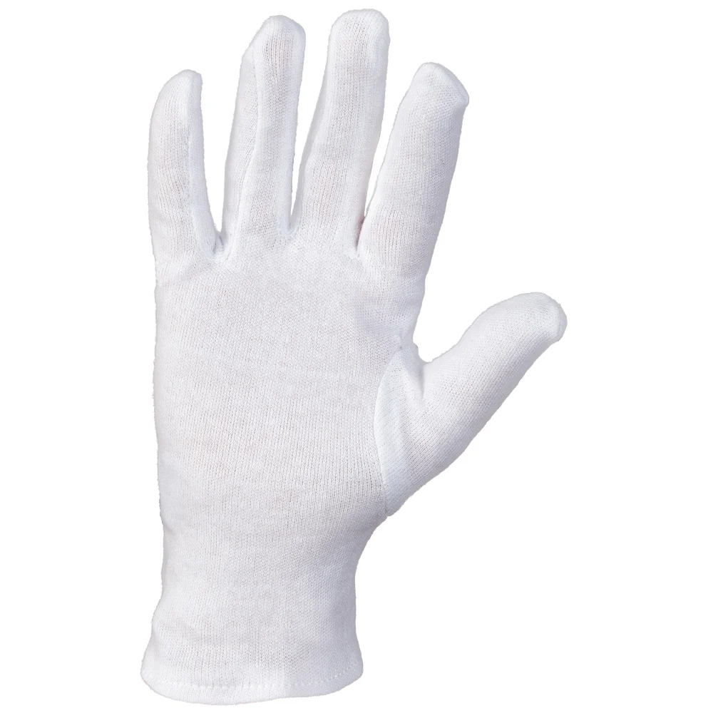 F-STRONGHAND-Handschutz, Trikot, 100% Baumwolle, Arbeitshandschuhe, *CLASSIC ANSHAN*, Pkg.a`12 , weiß gebleicht