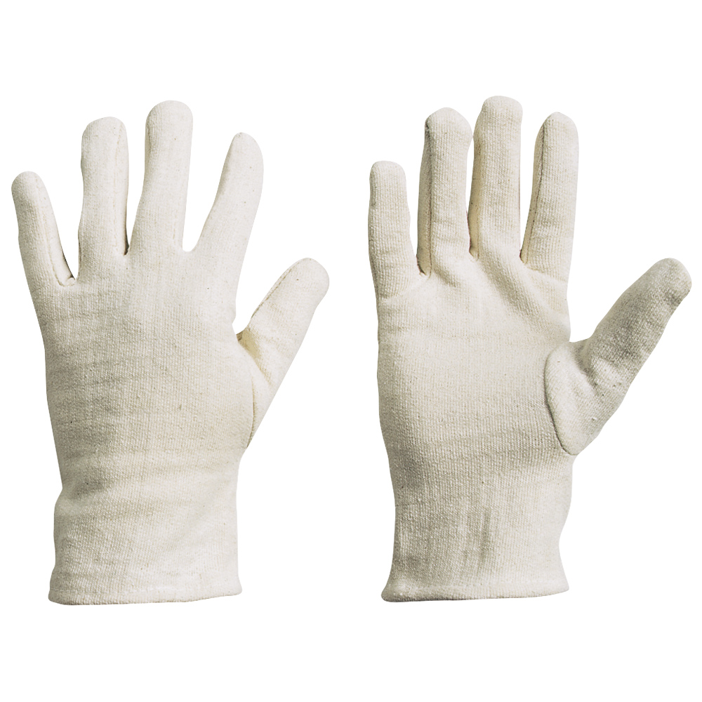 F-STRONGHAND-Handschutz, Jersey, 100% Baumwolle, Arbeitshandschuhe, *URUMCHI*, Pkg.a`12 , rohweiß