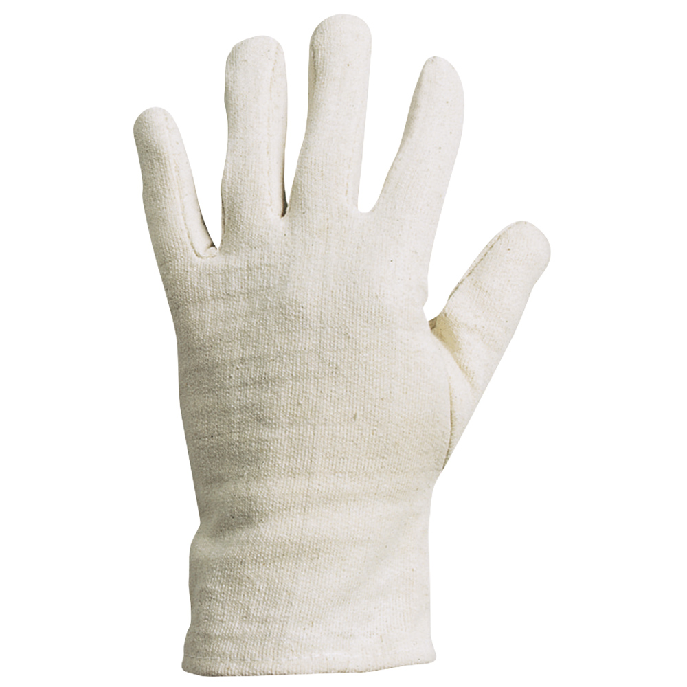 F-STRONGHAND-Handschutz, Jersey, 100% Baumwolle, Arbeitshandschuhe, *URUMCHI*, Pkg.a`12 , rohweiß