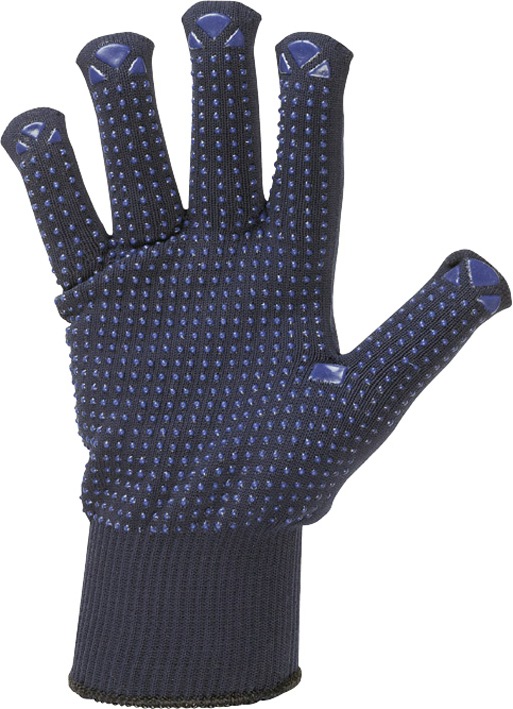 F-STRONGHAND, Feinstrick-Arbeits-Handschuhe HENAN, dunkelblau, VE = 12 Paar