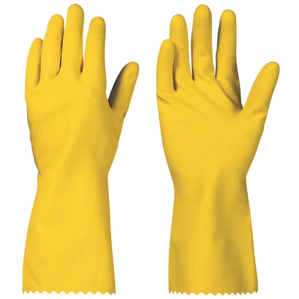 F-SURF-Handschutz, Haushaltshandschuhe, Latex, Arbeitshandschuhe, *GRANBY*,  gelb