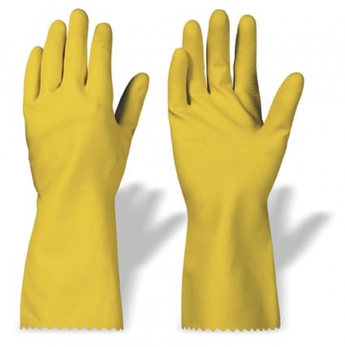 F-SURF, Haushaltshandschuhe, Latex, Arbeitshandschuhe, *STANDARD GRANBY*, VE: 12 Paar, gelb
