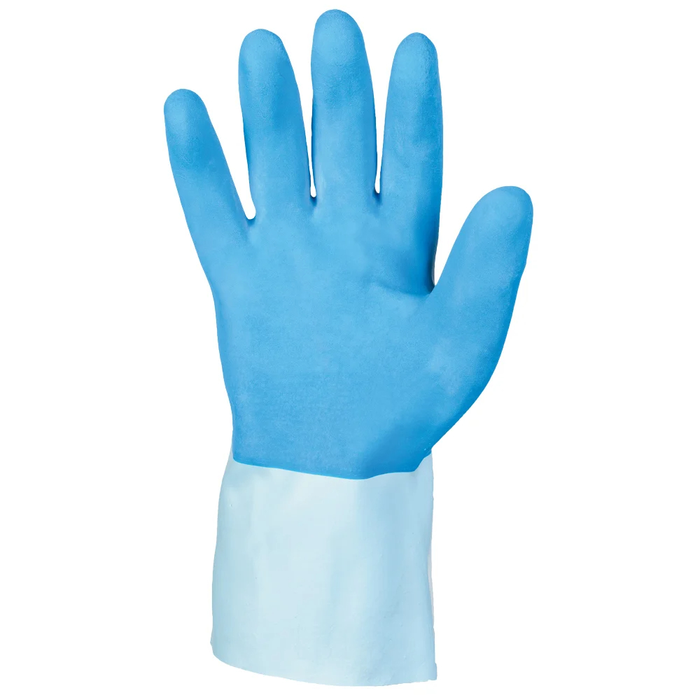 F-SURF-Handschutz, Chemikalienschutz, Latex, Arbeitshandschuhe, *MORATUWA*, blau
