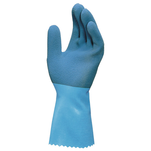 F-MAPA, Chemikalienschutz-Arbeits-Handschuhe JERSETTE 301, blau, VE = 12 Paar