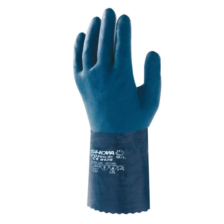 F-SHOWA, Nitril-Arbeits-Handschuhe SHOWA 720, blau, VE = 12 Paar