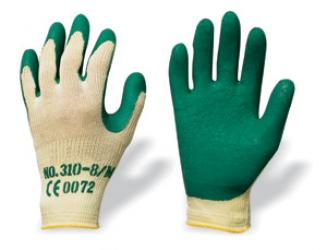 F-SHOWA, Latex beschichtete Arbeits-Handschuhe TOPGRIP, grün, VE = 12 Paar