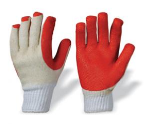F-STRONGHAND, Latex beschichtete Arbeits-Handschuhe SUPERGRIP, rot, VE = 12 Paar