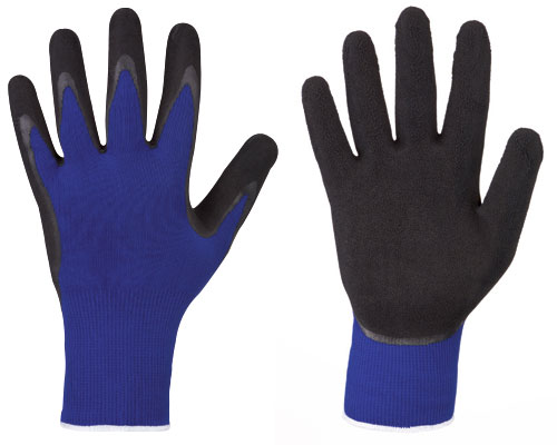F-STRONGHAND, Feinstrick-Arbeits-Handschuhe LAFOGRIP, blau, VE = 12 Paar