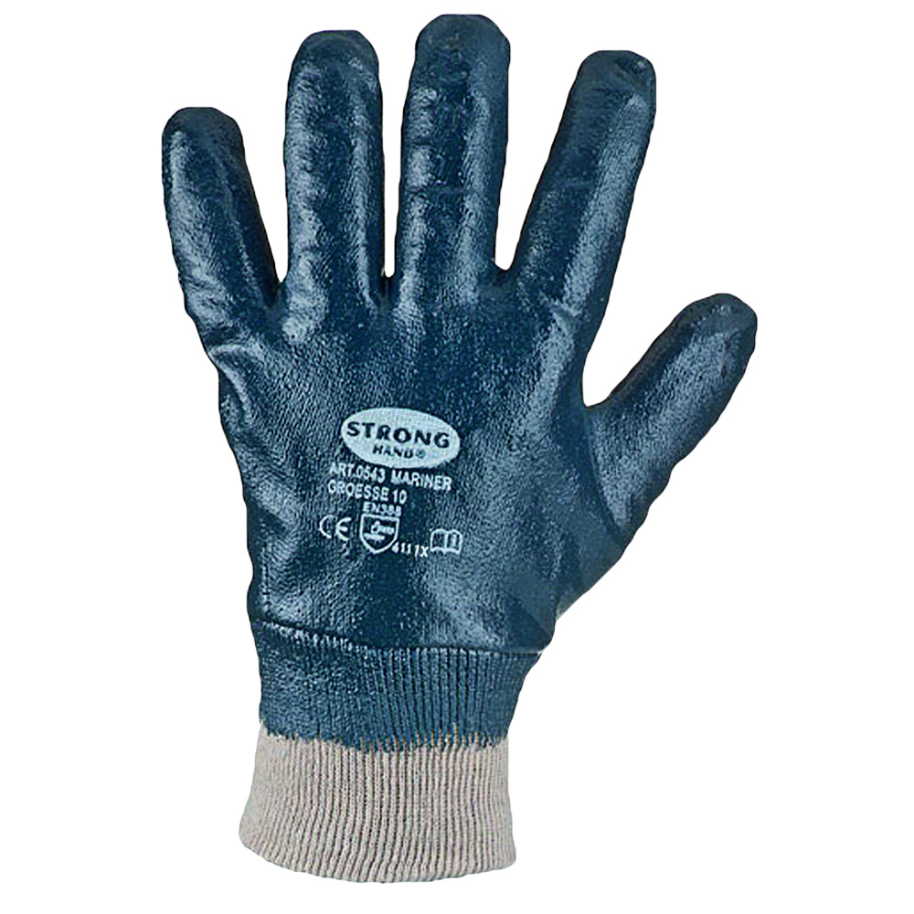 F-STRONGHAND-Handschutz, Nitril, Arbeitshandschuhe, *MARINER*, blau