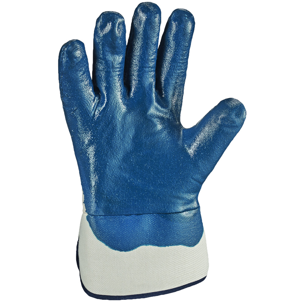 F-STRONGHAND-Handschutz, Nitril, Arbeitshandschuhe, *BLAUSTAR*, Pkg.a`12, blau